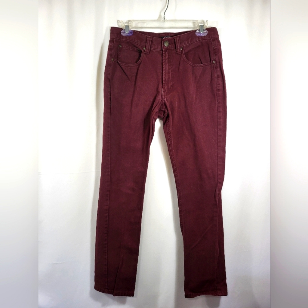 George maroon straight leg jeans   women's 30 X 32  #1529